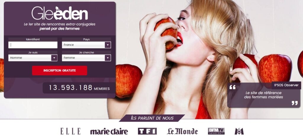 gleeden site rencontre adultere